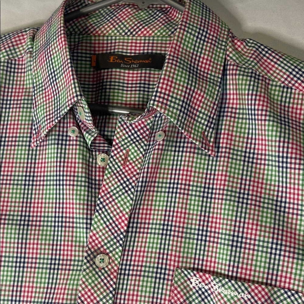 Ben Sherman Multicolor Checkered Men's Shirt size L